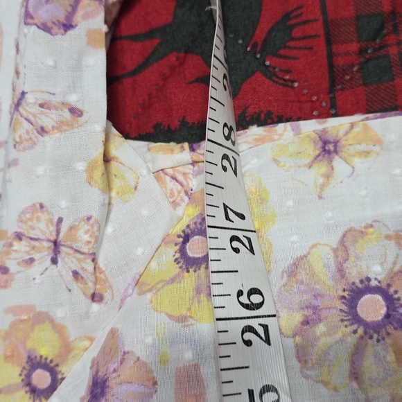 VTG NWT National Womens Robe Housecoat Butterflies Floral Front Zip Pockets 3X - Picture 13 of 14